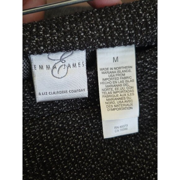 Women's Emma & James Long Pencil Skirt Medium Brown Pockets Leather Trim - Picture 5 of 7
